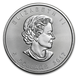 Hoja de Arce Canadiense 1 oz Plata 2017