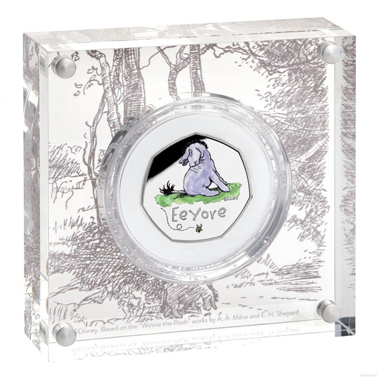 Winnie the Pooh - Eeyore Colorized Silver 2022 Proof