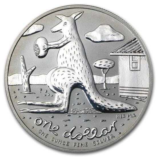 Ausztrál kenguru 1 uncia ezüst 2008