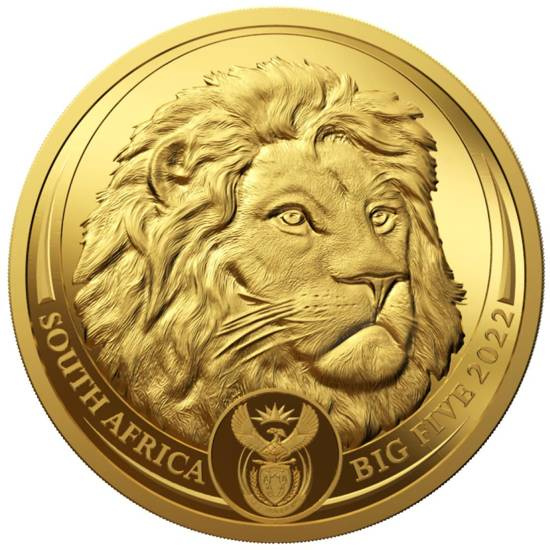Big Five II: Lion 1/4 oncia d'oro 2022 Proof