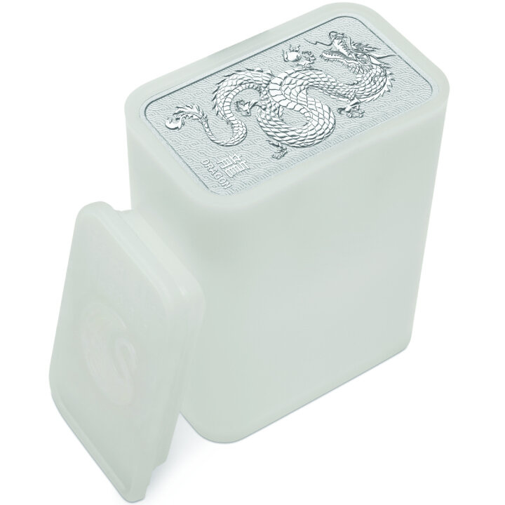 Sztabka The Perth Mint: Lunar - Smok 1 uncja Srebra