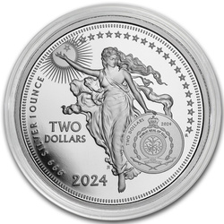 Niue: Icons of Inspiration - Johannes Gutenberg 1 oz Silber 2024 Proof Coin