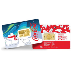 Lingot d'or Pamp : Coca Cola - Polar Bears 5 grammes Or 2026
