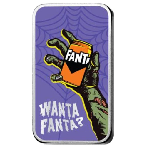 Silberbarren Fanta - Halloween koloriert 1 Unze Silber 2026