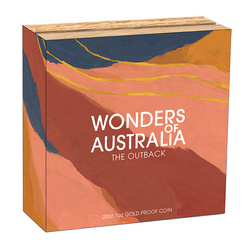 Moneda de oro Wonders of Australia: The Outback 1 onza de oro 2026 Proof