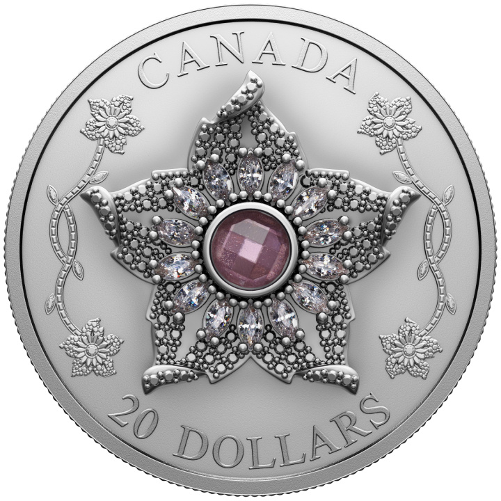 Canada : Williamson Diamond Brooch 20 Argent 2025 Matte Proof