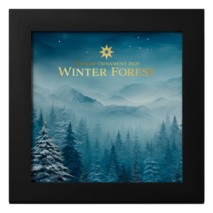 Isole Cook: Ornamento natalizio - Cielo stellato 1 oncia d'argento 2024 Silk Coin