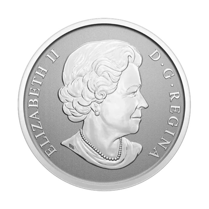 Kanada: Santovy sáně barevná 50 centů 2022 Modified Specimen Lenticular Coin