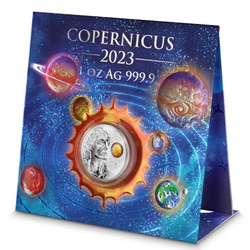 Malta Copernicus colorat 1 oz Argint 2023