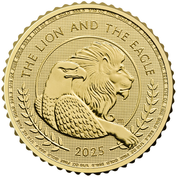  The Lion and The Eagle 1/10 oz Gold 2025 