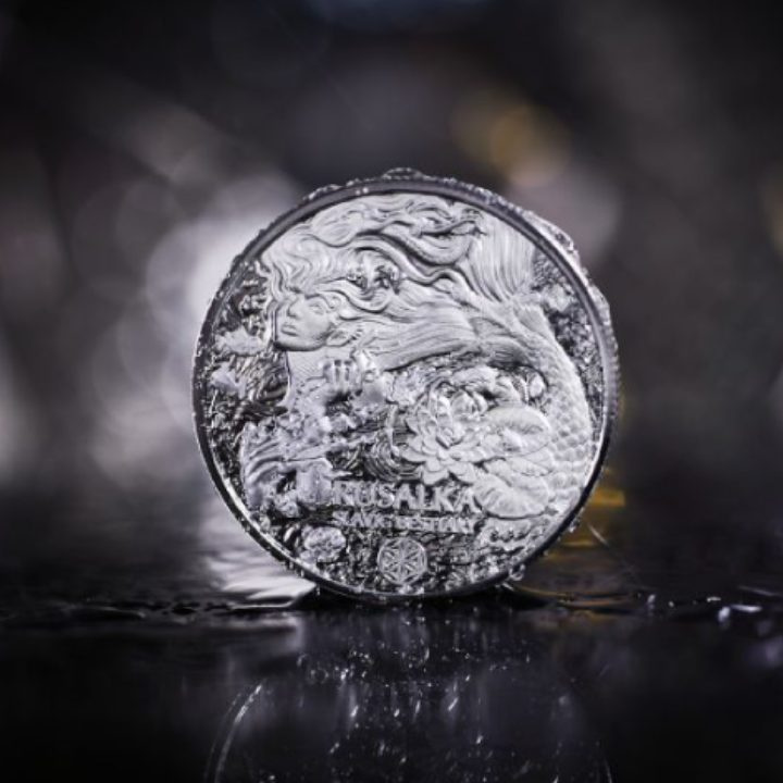 Slavic Bestiary: Rusalka 1000 Francs 2 oz Silber 2022 Coin