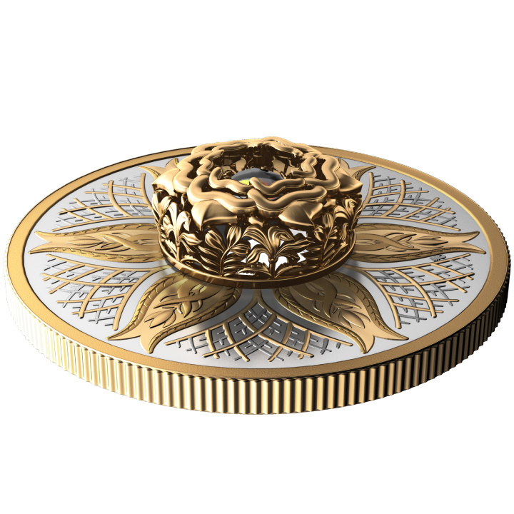 Canada: Dancing Ammolite - Elements of Nature “Earth” placcato in oro $20 Argento 2025 Proof