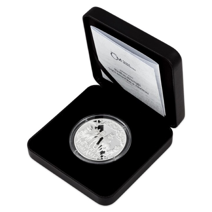 Niue: Il libro della giungla - Il branco di lupi e Akela $1 Argento 2022 Proof