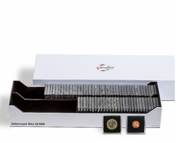 Intercept Box für 100 Quadrum-Münzkapseln