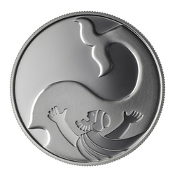 Iona în Balenă 2 NIS Argint 2010 Proof