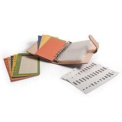 Leuchtturm - classeur de voyage pour billets Lisbon Rose avec 5 feuilles