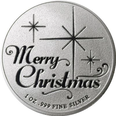 Santa Claus Merry Christmas 1 uncja Srebra Round
