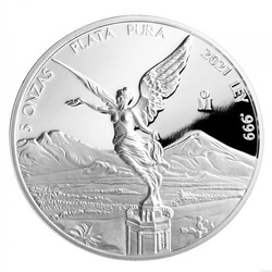 Libertad mexicaine 5 onces d'argent 2021 Proof