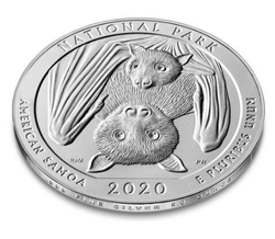 Parco Nazionale delle Samoa Americane 5 once d'argento 2020