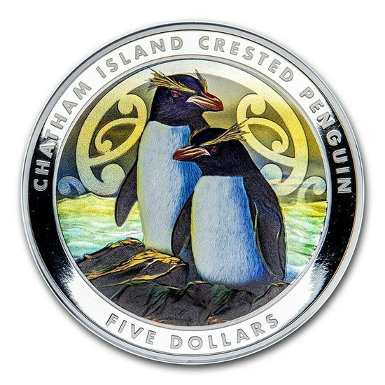 Haubenpinguin 2 oz Silber 2020 Proof
