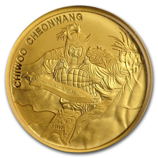 Chiwoo Cheonwang 1/10 uncia arany 2018 (fekete)