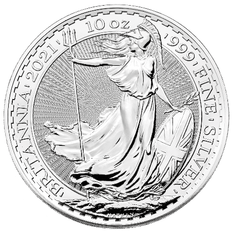 Britannia 10 uncji Srebra 2021