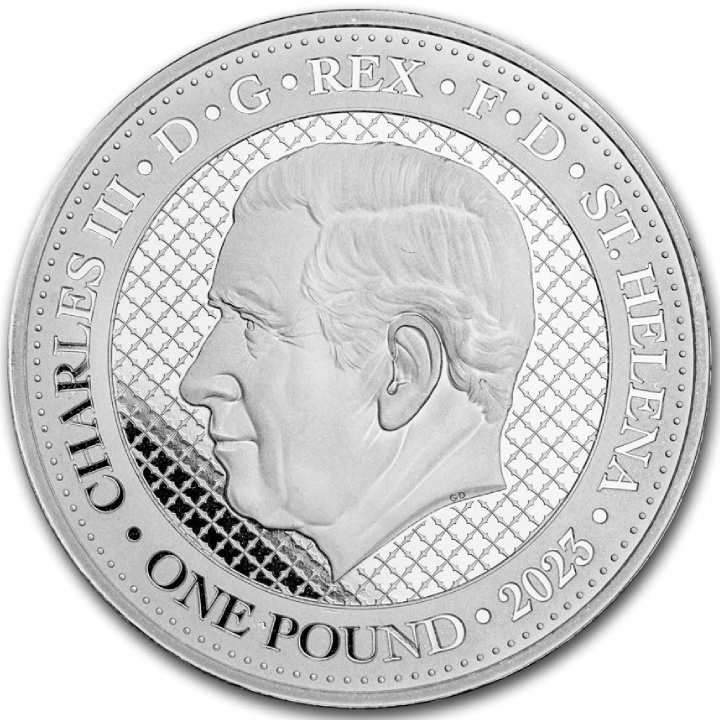St Helena: Cash India Wildlife - Lion Tailed Macaque 1 uncja Srebra 2023