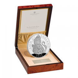 The Royal Tudor Beasts: Lion of England 1000 gramů stříbra 2022 Proof