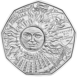 New Year Coin - Lucky Leap 5 Euro Silver 2024