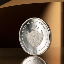 Palau: Coloreyezed – Hazel Brown kolorowany 1 uncja Srebra 2023 Proof 