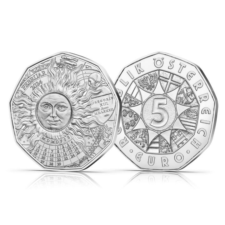 New Year Coin - Lucky Leap 5 Euro Silver 2024