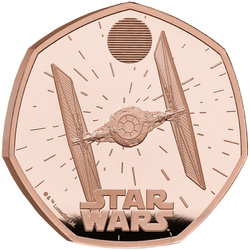 Star Wars: TIE Fighter 50p oro 2024 Proof