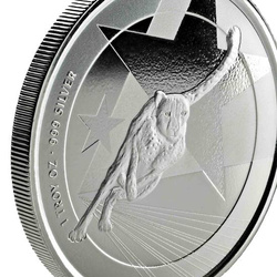 Camerún: Guepardo 1 oz Plata 2019 Prooflike