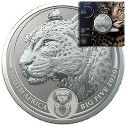 Wielka Piątka: Leopard 1 Uncja Srebra 2020