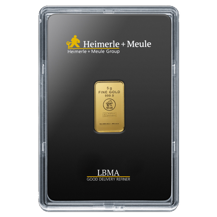 Lingot d'Or 5 g Heimerle Meule﻿