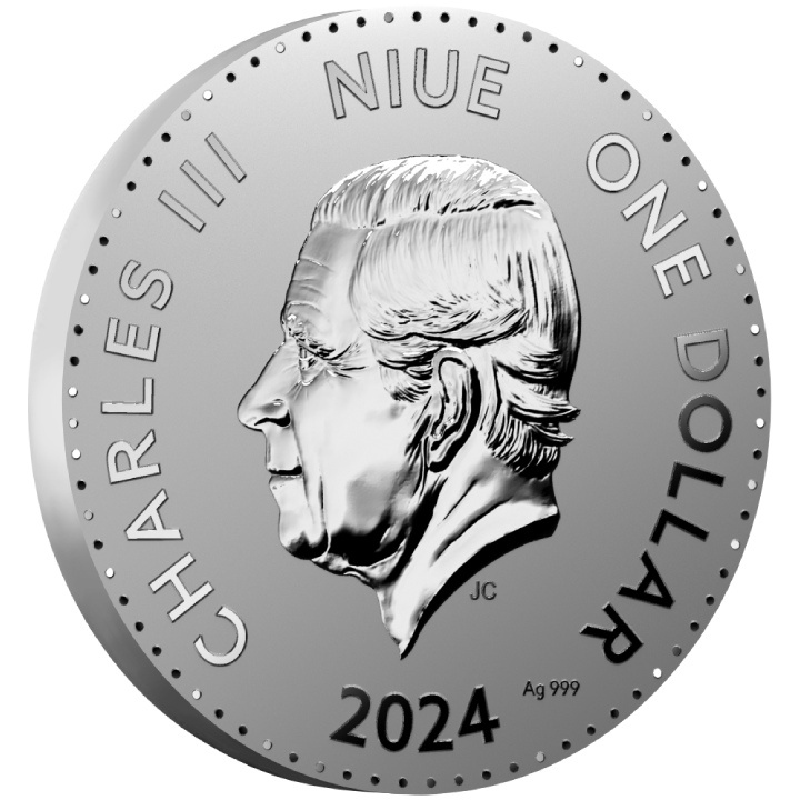 Niue: Year of a Dragon 1/2 oz Silver 2024 Prooflike