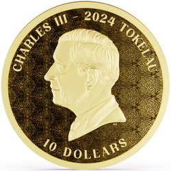 Tokelau: Equilibrium 1/10 oz Gold 2024 Prooflike