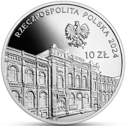 100e anniversaire de la création de la Banque polonaise SA 10 zł Argent 2024 Proof Haut relief