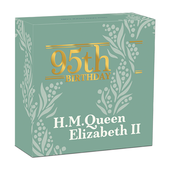 The 95th Birthday of Her Majesty the Queen 1/4 oz Gold 2021 Proof