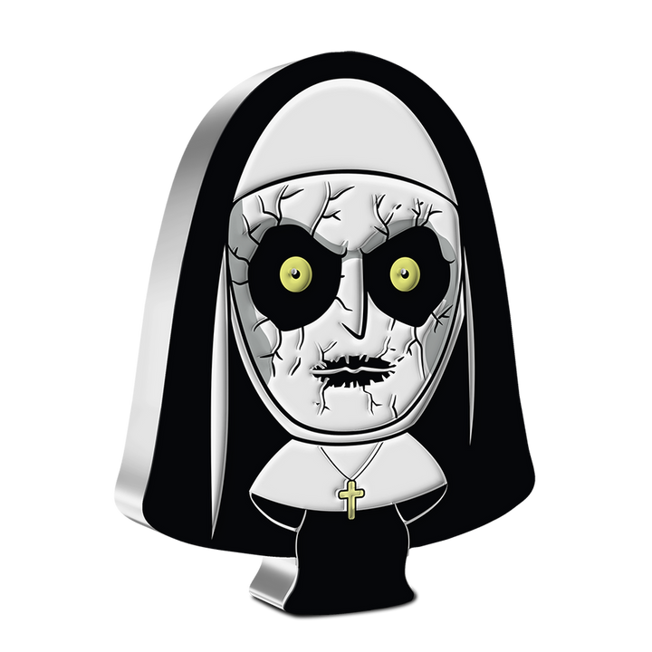 Niue: Horor – The Nun Chibi Coin, barevná, 1 unce stříbra, 2022, Proof