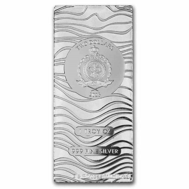 Niue: Star Wars - Moneda de lingote Mandalorian Beskar 1 oz Plata 2023