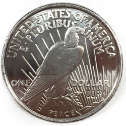 Classic Design: Peace Dollar Design 1 uncja Srebra Round