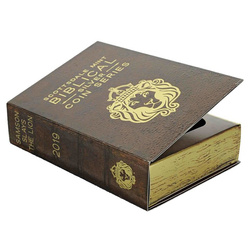 Niue: Bibliai - Samson megöli az oroszlánt 2 uncia ezüst 2019 Proof antikolt érme