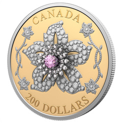 Canada: Williamson Diamond Brooch $200 Oro 2025 Proof