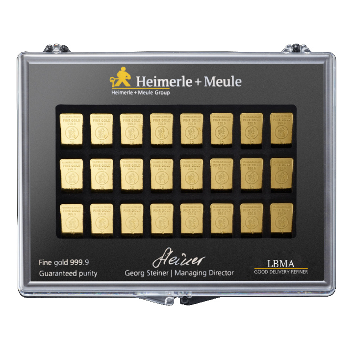 Heimerle Meule UnityBar Collection Box 50 x 1 gram Gold (leer)