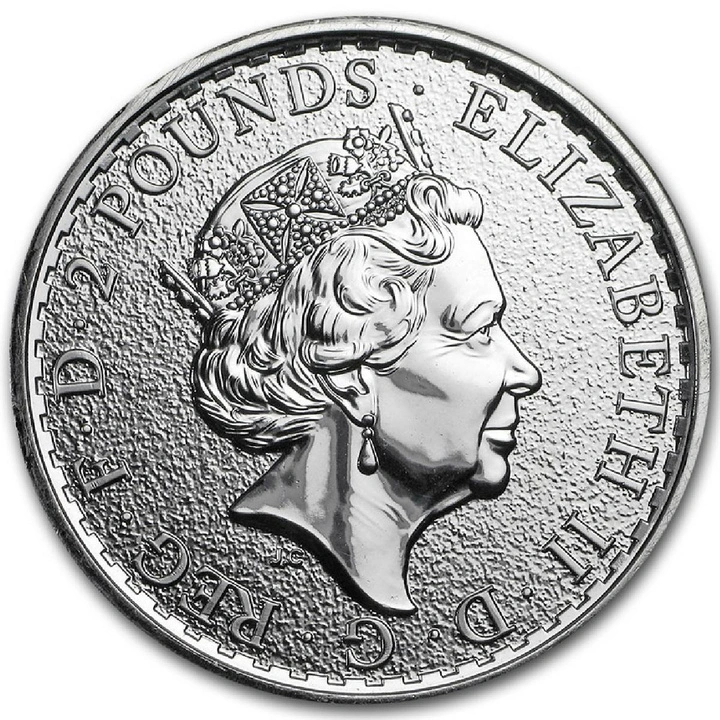 Monedă de argint Britannia 1 uncie de argint 2017 Rooster Privy Mark