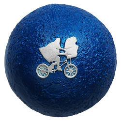 Niue: E.T. coloured - 40th Anniversary of the film 1 oz Plata 2022 Bicycle Silhouette Moon Sphere Coin