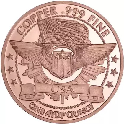 COVID-19 1 oz Kupfer