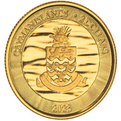 Cayman Islands: Stingray 1/10 oz Gold 2023 Prooflike