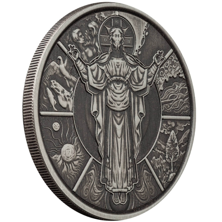 Samoa: The Creator 1 oncia d'argento 2024 Antiqued Coin